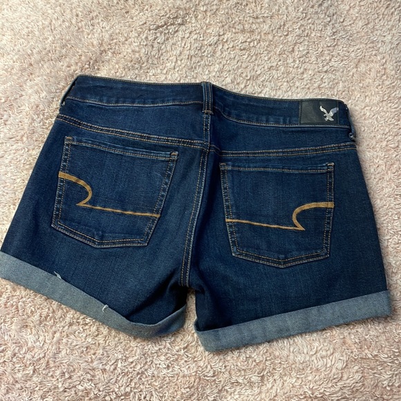 American eagle US 6 dark blue denim shorts - Picture 2 of 2